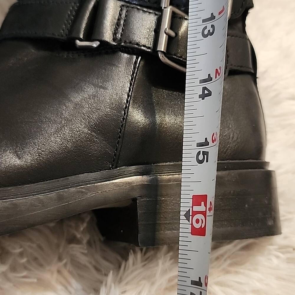 SAM EDELMAN FREDA TALL LEATHER RIDING BOOTS WOMENS SIZE 8.5 BLACK - Picture 9 of 16